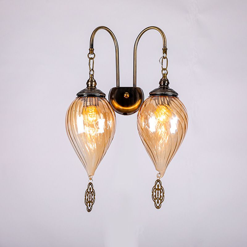 Lámpara de pared de la pared de la sombra de caída de agua