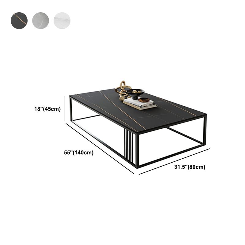Slate Rectangular Coffee Table Frame 1 Coffee Table for Living Room