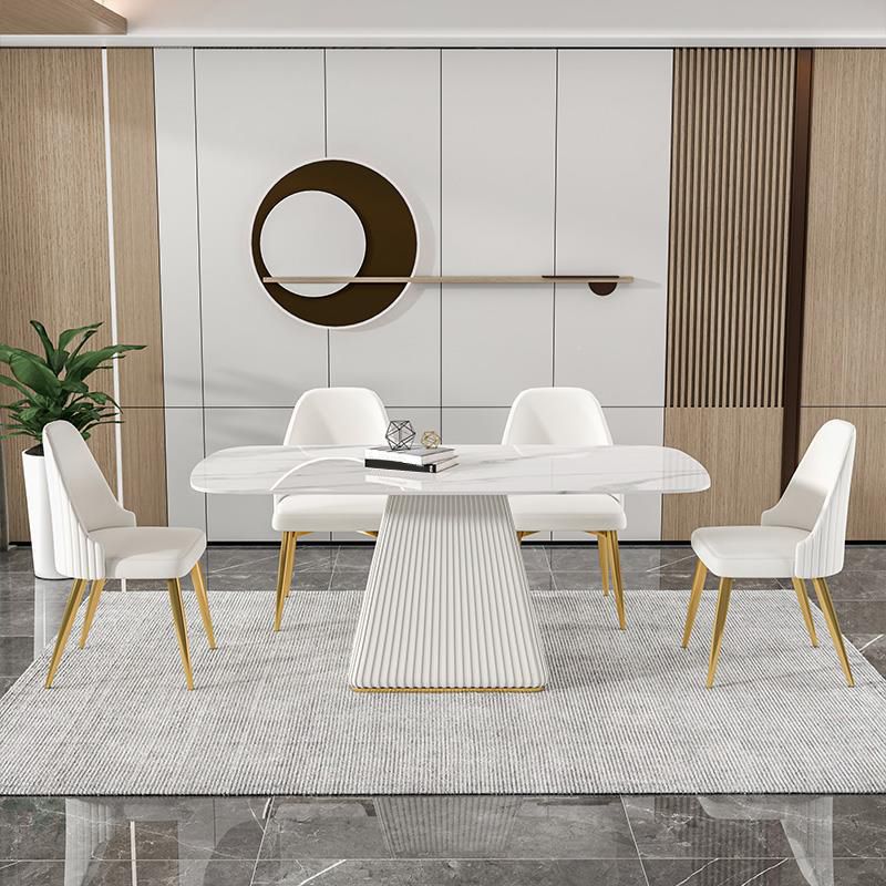 Modern Sintered Stone Dining Table Rectangle Dining Table for Home Use