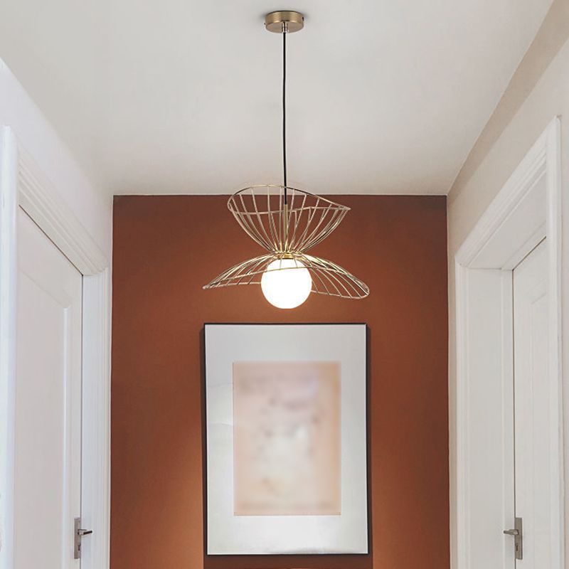 Drahtkäfig Esszimmer Anhänger Leuchte Leuchten Loft Style Metal 1-Light Drop Lampe