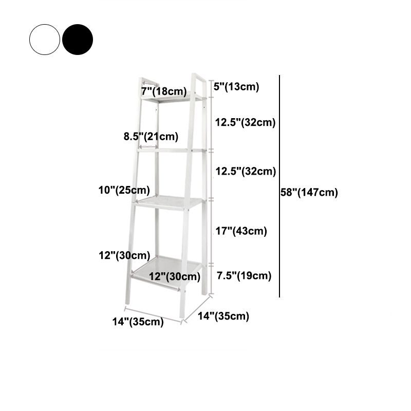 Libreria di libreria con ladder aperta contemporanea libreria verticale per camera da letto
