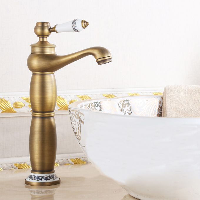 Country Wide Spread Bathroom Faucet Vintage Vanity Sink Faucet