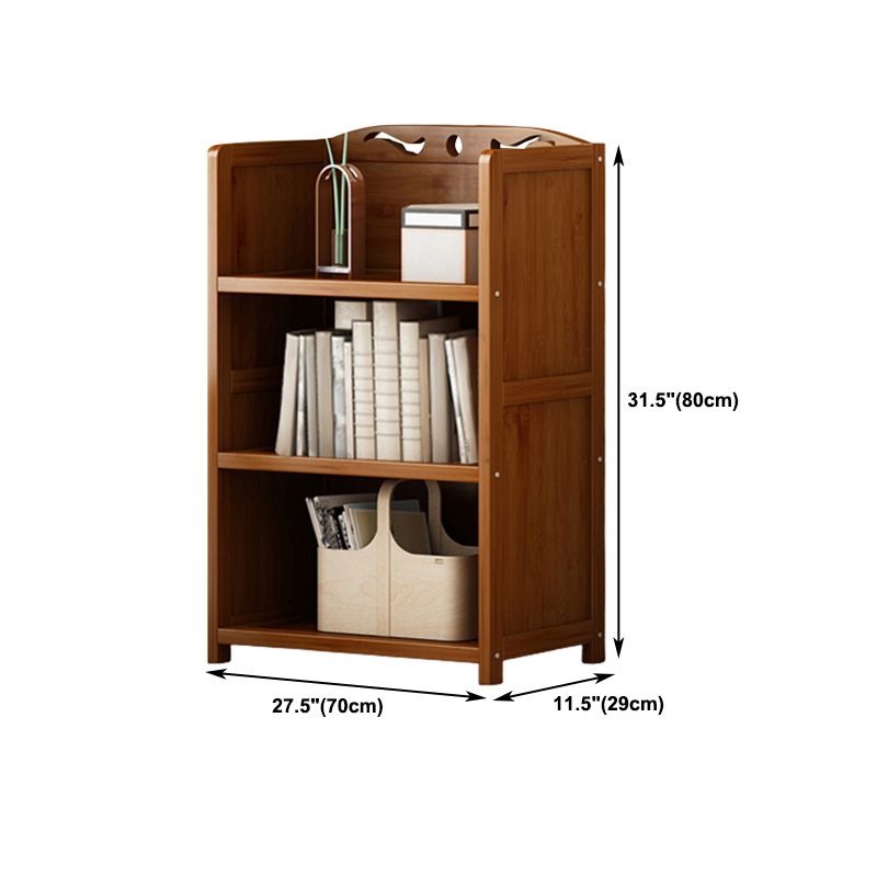 Brown Color Modern Style Bookshelf Engineer Wood Bookcase for Home