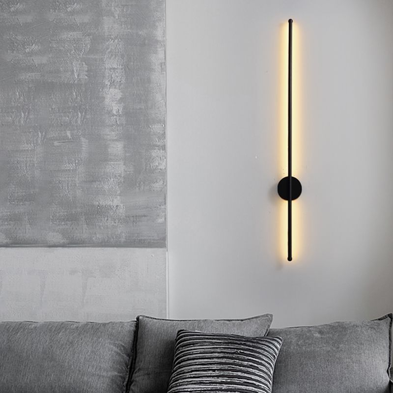 Lineare Form Metall Wandleuchten moderner Stil 1 Lichtwandbeleuchtung