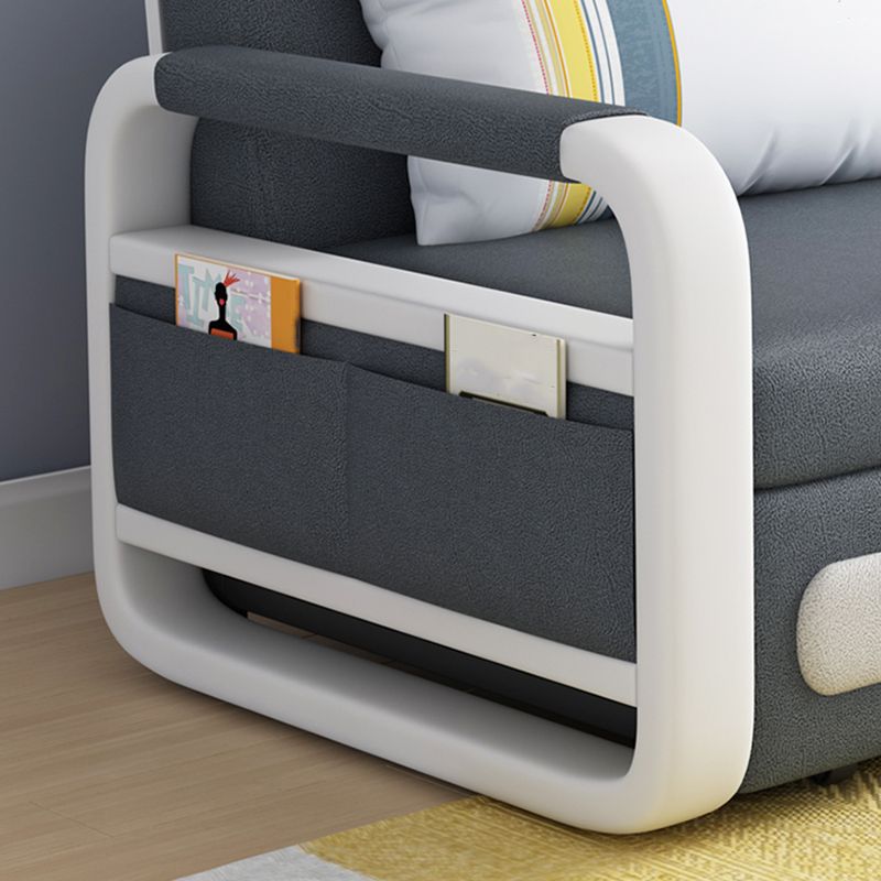 Divano in tessuto convertibile con retro stretto 33,46 "h divano braccio quadrato di resistenza all'usura alta