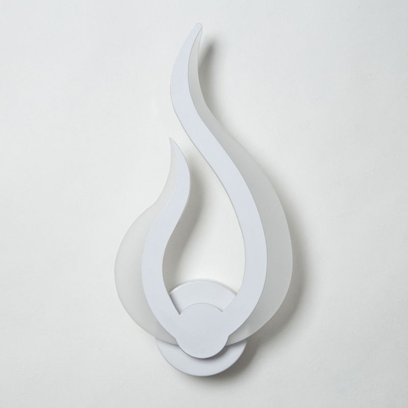 Flame Wall Light Fixtures Modern Minimalist Style Acrylic Sconces