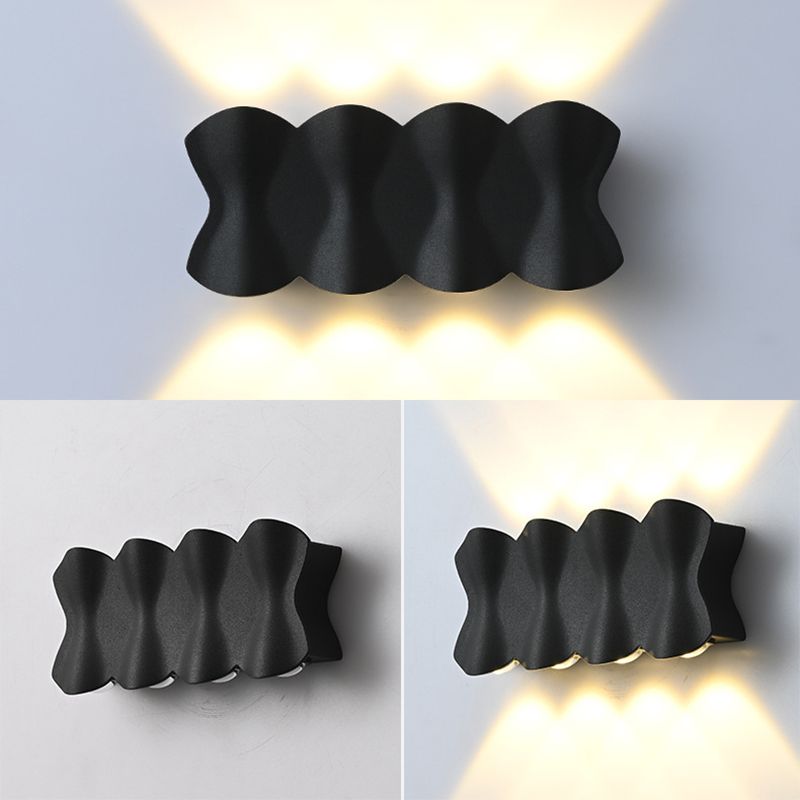 Matte Black Metal Simplicidad LED LECH LEAP LECHE MODERNA DEL ALTO MODERNO LUCHAS DE ACONCE