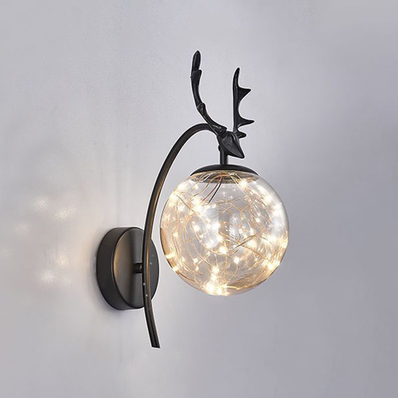 Modern Creative Wall Lamp Glass Bedside Wall Sconce Light for Living Room