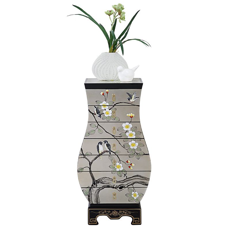 Classic Glam Storage Chest Solid Wood Dresser , 13.26 Inch Width