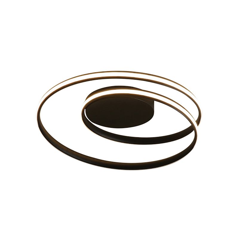 Lampada del soffitto a loop semplice LED acrilico Light di scarico largo da 18 "/23,5" in luce calda/bianca