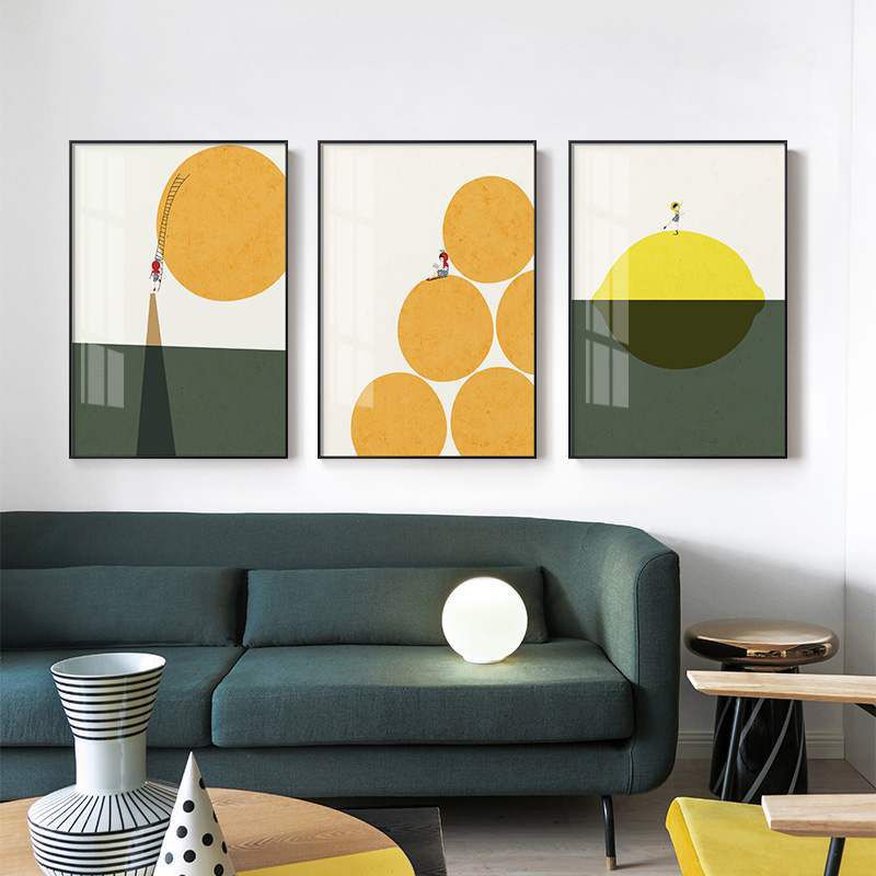 Fruit Painting Light Color Canvas Wall Art Print Textured, Multiple Sizes Available
