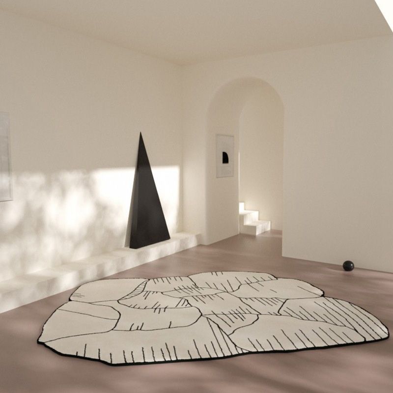 Chique modern tapijtstreeppatroon Polyester gebied Tapijt niet-slip achterste tapijt voor woningdecoratie