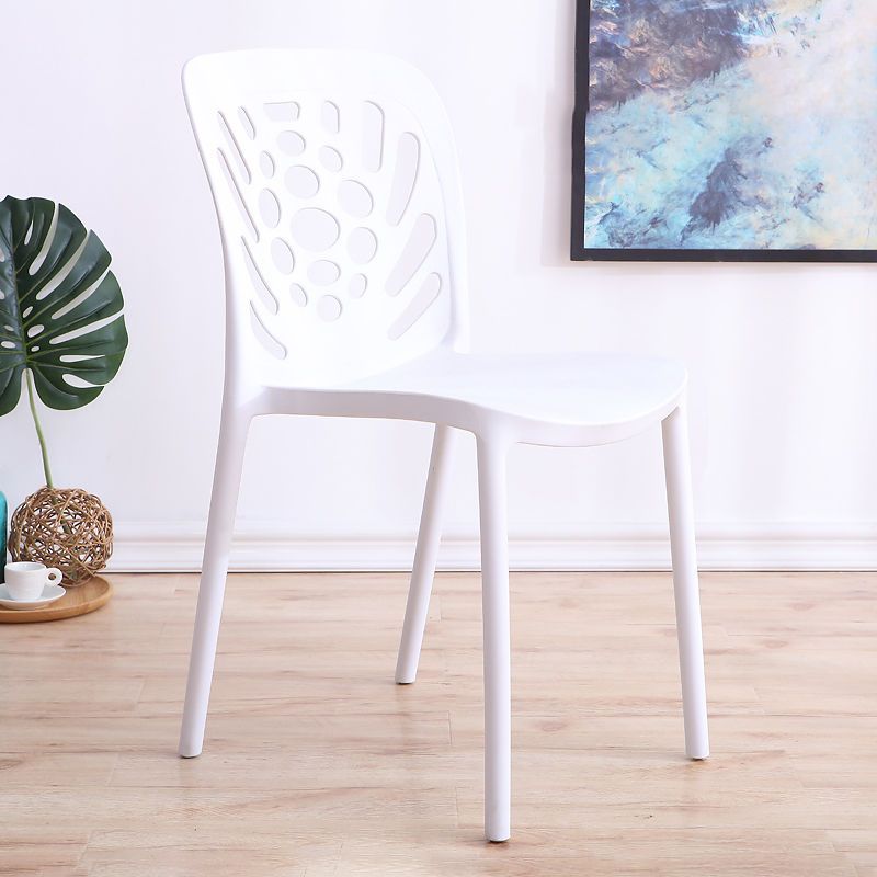Modern Style Side Chair Plastic Stackable Dining Chair for Dining Room