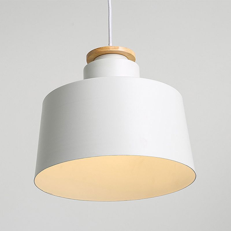 Modern Macaron Shaped Hanging Pendant Lights Metal 1 Light Hanging Ceiling Light