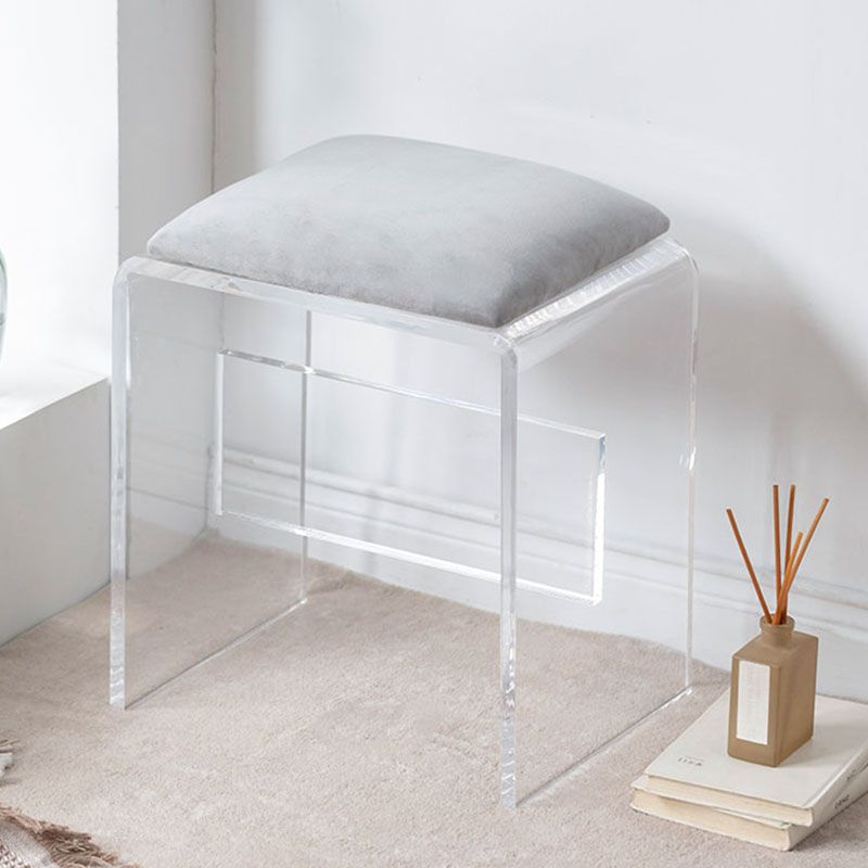 Modern Makeup Dressing Table Stool Set with 1/2 Storage Drawers