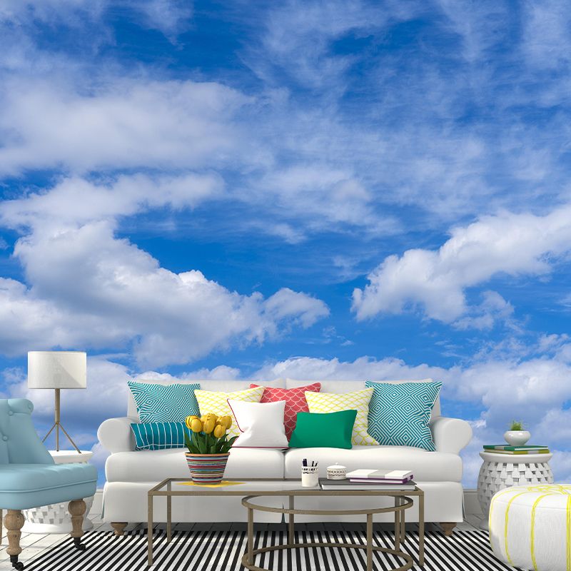 Mildew Resistant Beautiful Sky Mural for Sitting Room Decoration