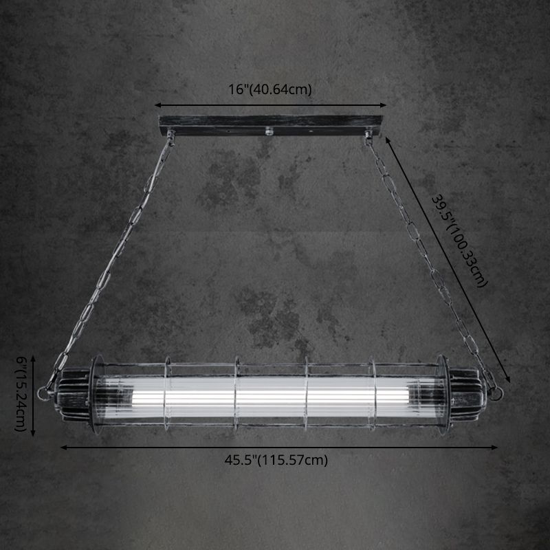 Industrial Pendant Light Metal Frame Light Room Foyer Light