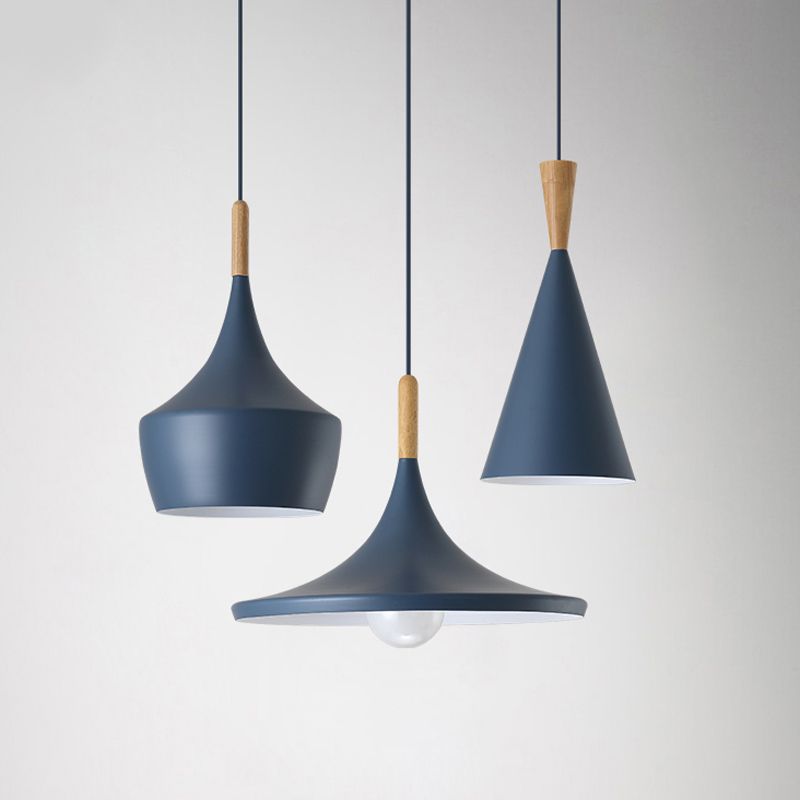 Aluminum 1-Light Pendant Lamp Creative Hanging Fixture for Dining Room