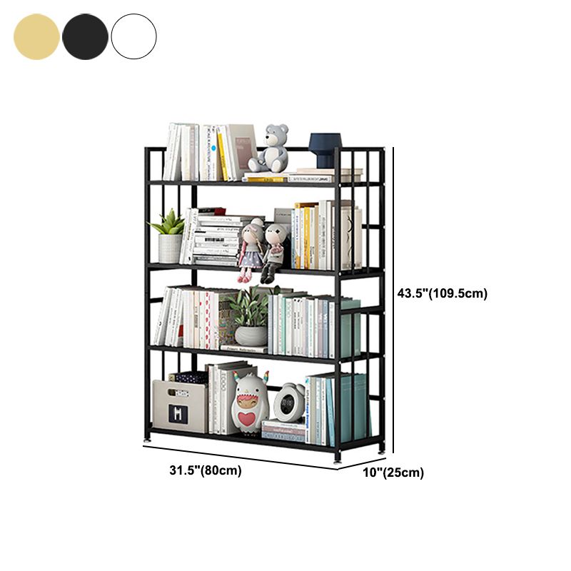 Vertical Rectangular Bookcase Metal 9.8" Wide Open Bookcase Book Shelf Contemporary