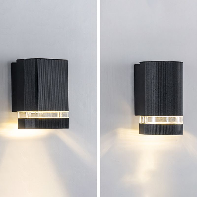 Multi -Lichter Geometrische Metallwandlicht leuchtet moderne Wandhalterung Leuchte in Schwarz