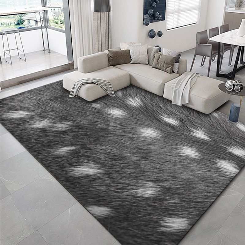 Ashen Modern Rug Polyester Grafisch Tapijten Niet-slip achtersteundiks voor thuisdecoratie