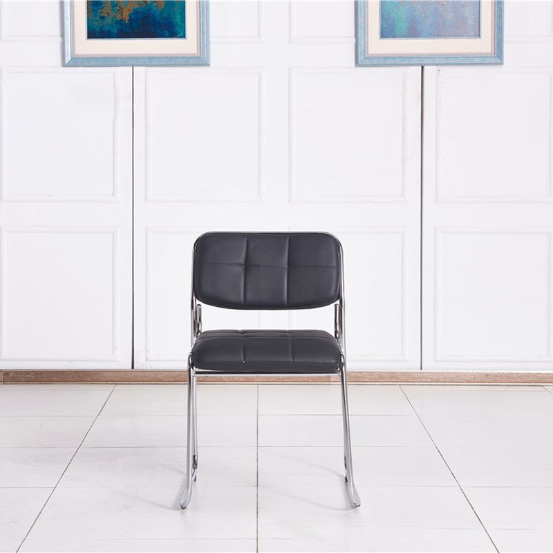 Low Back Conference Chair Contemporary No Wheels Guest Chair
