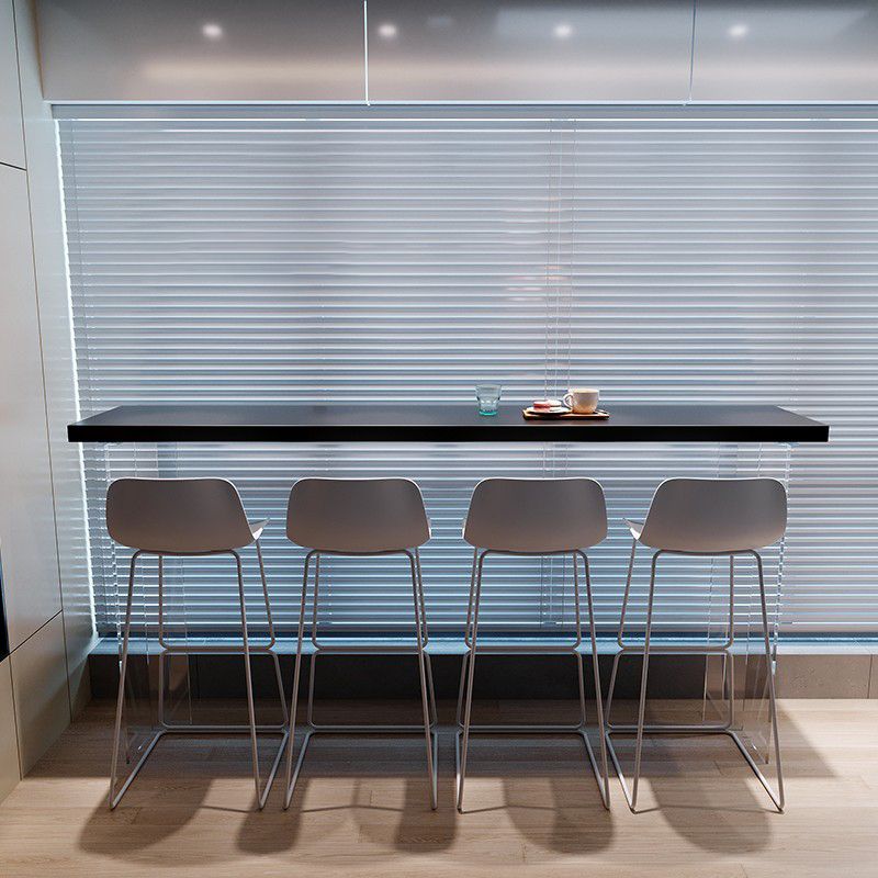 Modern Style Bar Table Set 1/4/5 Pieces Rectangular Solid Wood Bar table with Stools