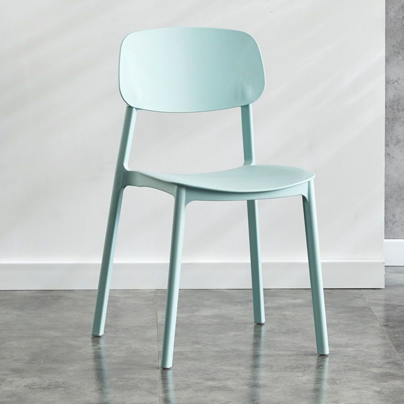 Kitchen Home Stacking Side Chair Open Back Dining Side Chair
