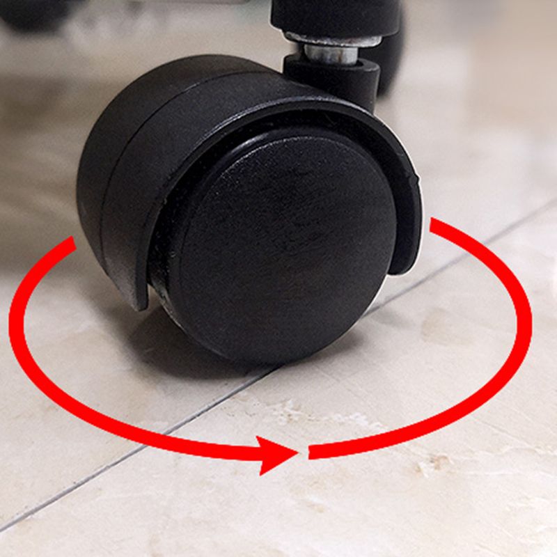 Contemporary Style Bookshelf Home Office Bookcase with Casters