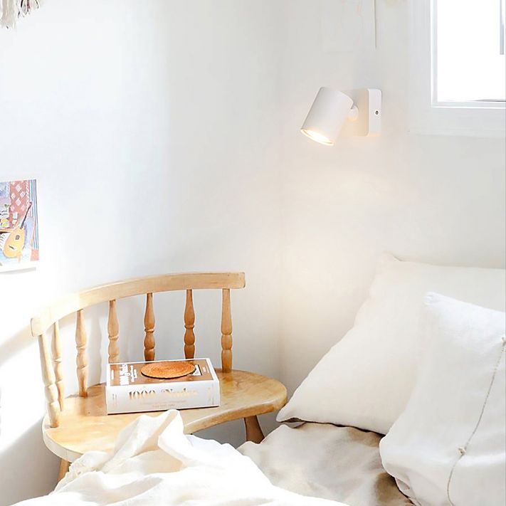 Modern Minimalist Style Cylinder Wall Light Sconces Metal 1 Light Sconce Lights for Bedroom