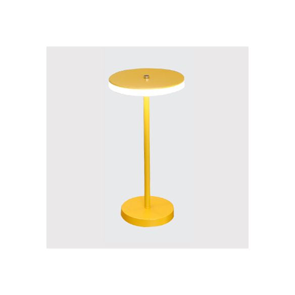 Macaron Style Rounded Table Lamp Acrylic LED Living Room Table Lighting in Blue/Green, Warm/White Light
