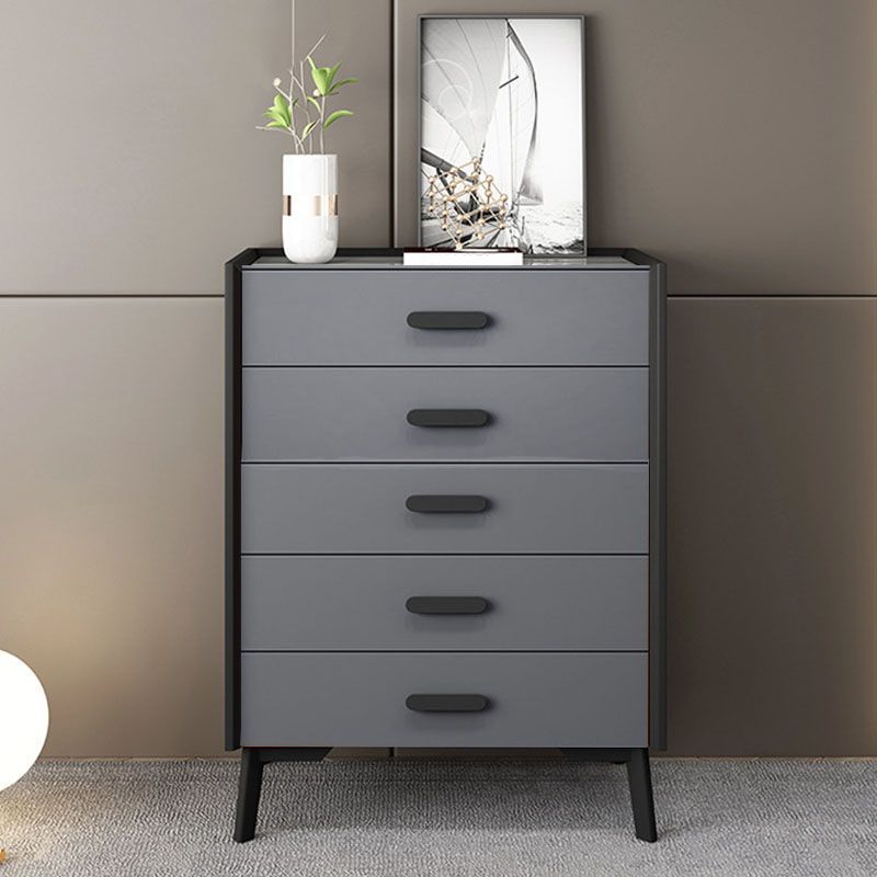 Classic Glam Stone Top Dresser Vertical Storage Chest with Drawer for Bedroom