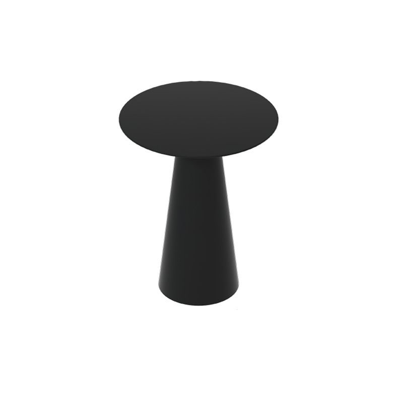Mid-Century Modern Black/White Cocktail Table Round Coffee Table