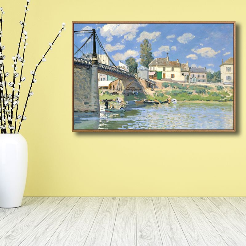 Landschaften-Wand-Kunst-Dekor, strukturierter Vintage-Wohnzimmer-Leinwanddruck, mehrere Größen