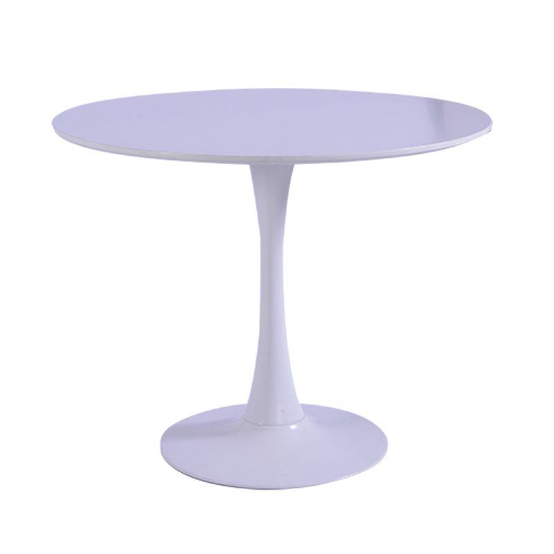 Round Dining Table Modern Tulip Base Fixed Table of Sintered Stone