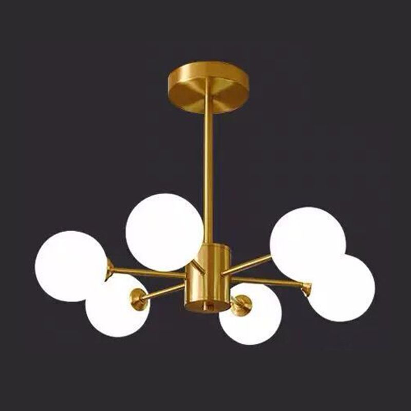 Luces de lámpara geométrica contemporánea accesorios de iluminación de lámpara de vidrio en oro