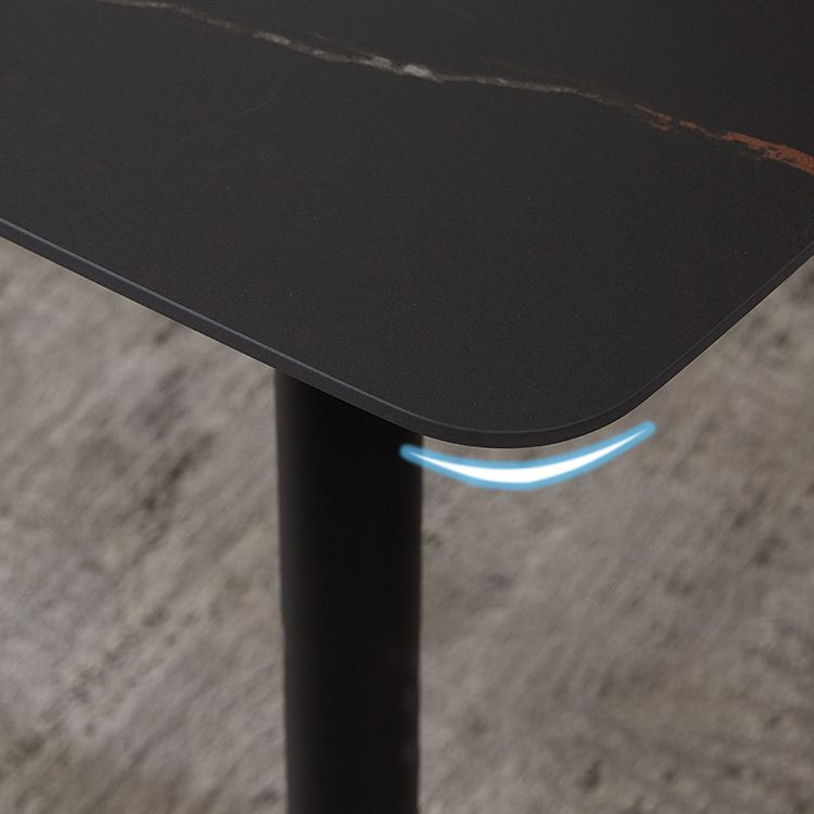 Modern Kitchen Black Sintered Stone Furniture of  Standard Height Formal Dining¬†Room¬†Table¬†Set