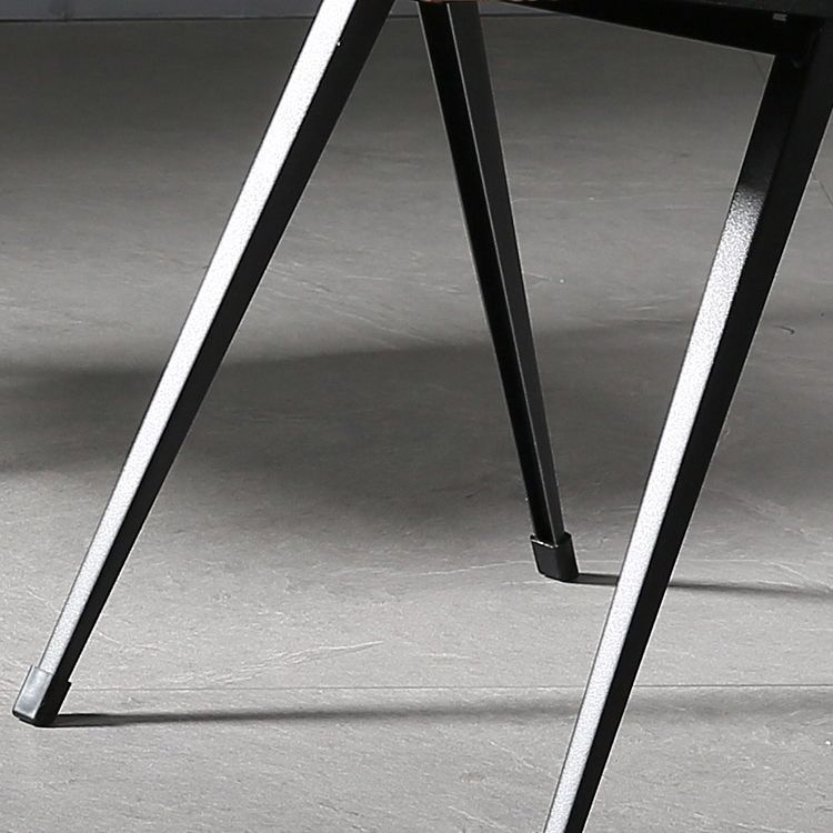 Contemporary Dining Room Open Back Metal Armless Dining Chair