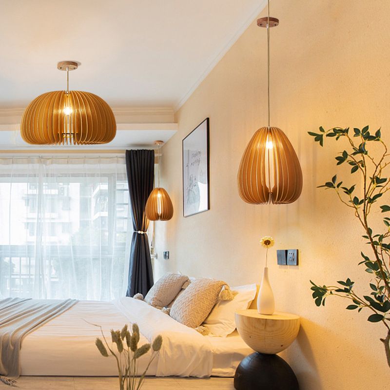 Nordic Style Pendant Ceiling Light Wood Living Room Hanging Light Fixture