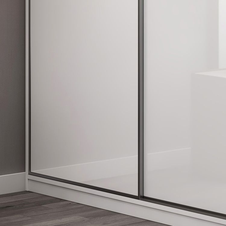 Engineered Wood White Wardrobe Cabinet Modern Wardrobe Closet