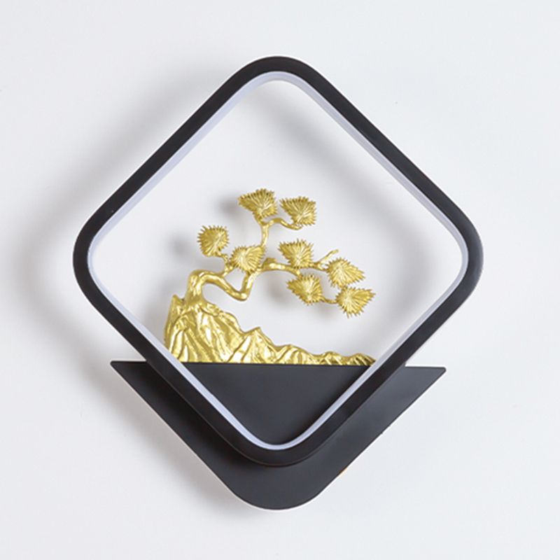 Contemporáneo Simple Metal Wall LED 1 Luz de pared de luz para sala de estar