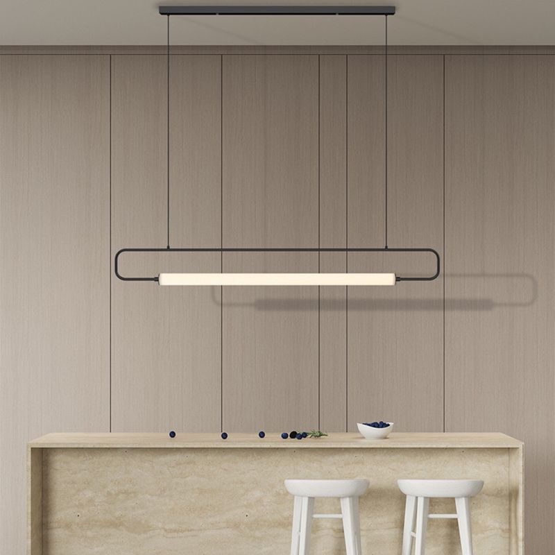Rectangle Island Lightture Metal Metal 1 Light Island Plafond Light for Dining Room