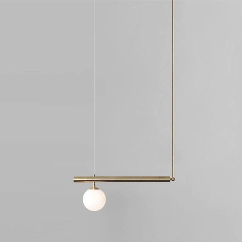 Sphere Island Lights Modernismus Glas Anhänger Licht in Gold für Esszimmer