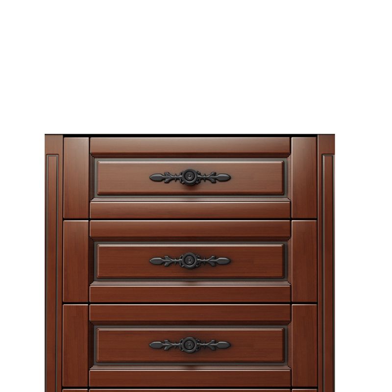43.30" Tall Wood Accent Cabinet 5-Drawer Rectangular Accent Chest