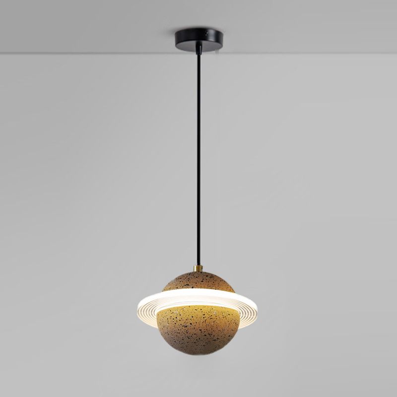 Globe minimalisme stijl hangende lamp enkele lichte stenen hanger lamp armatuur