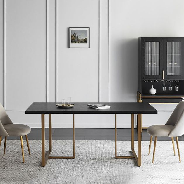 Rectangle Dining Site Table Industrial Style Solid Wood Dining Room Collection