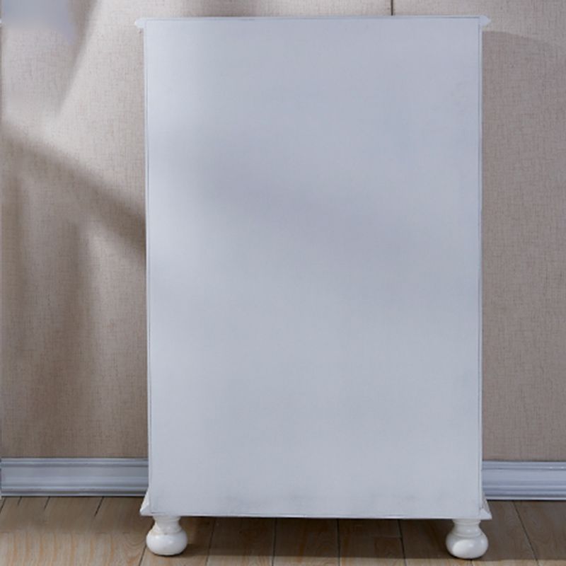 18.72-inch Width Traditional Storage Chest Solid Wood Dresser with 6 Drawers