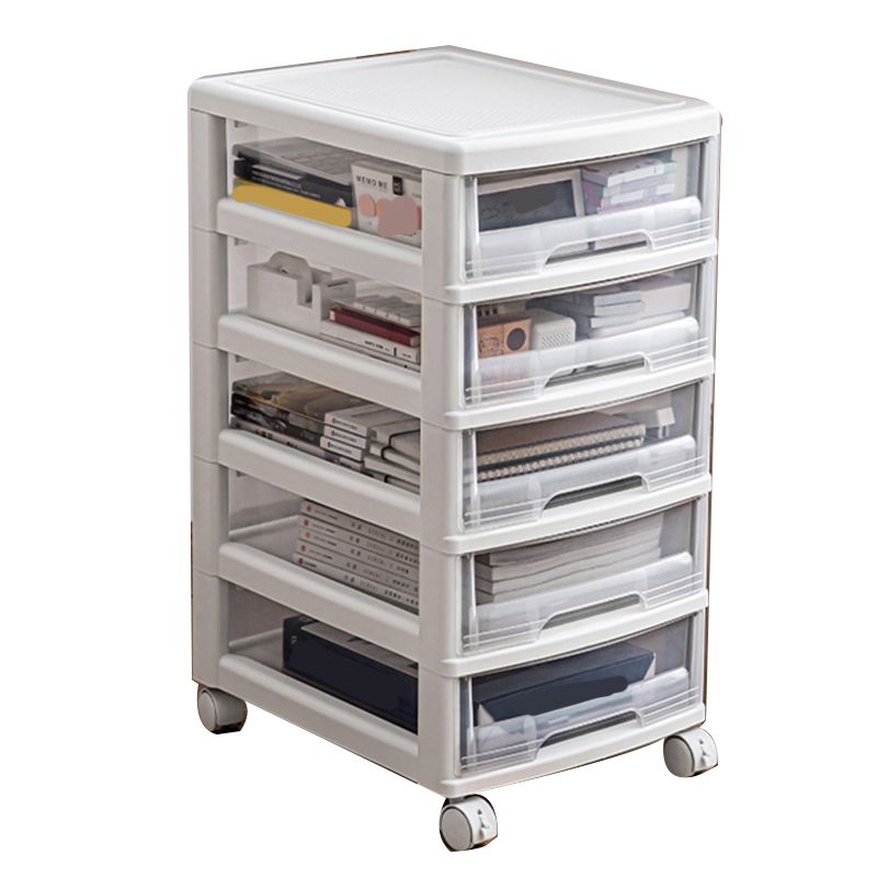 Modern Vertical Transparent File Cabinet Plastic Drawers File Cabinet