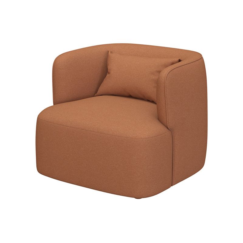 33.46" Wide Barrel Chair Recessed Arms Included Chair for Living Room