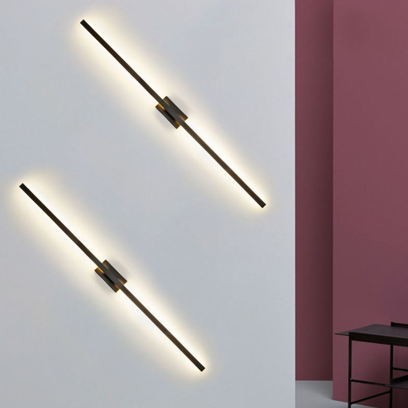 Contemporary LED Wall Light with Acrylic Shade for Living Room
